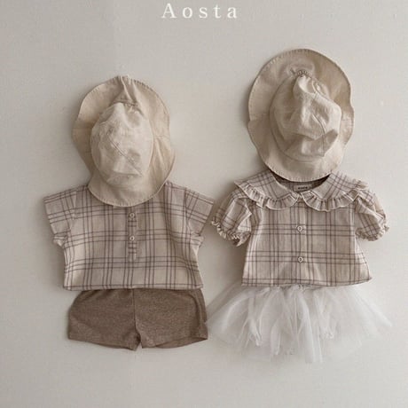 即納【Aosta】Lina blouse(2996)