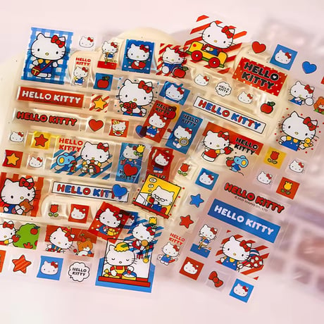 キャラクターレトロスクエアぷくっとシール1P(1804)s