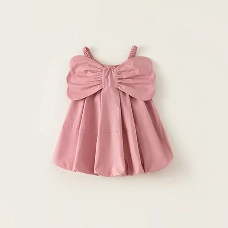 3color パステルバルーンリボンキャミワンピース(571)