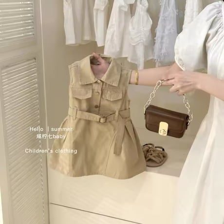 トレンチノースリーブワンピース(4161)