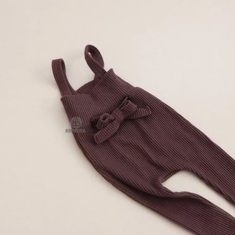 4color  サス付きフロント結びリブパンツ(2289)