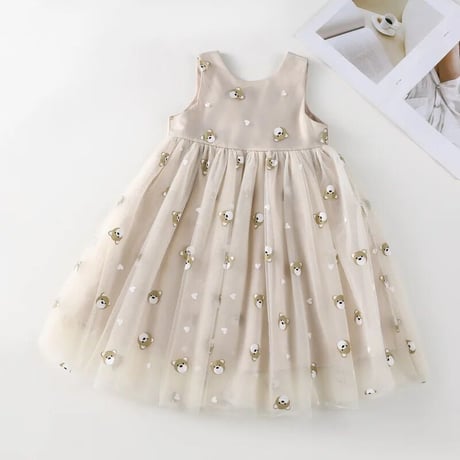 kids bearチュールワンピース(3226)