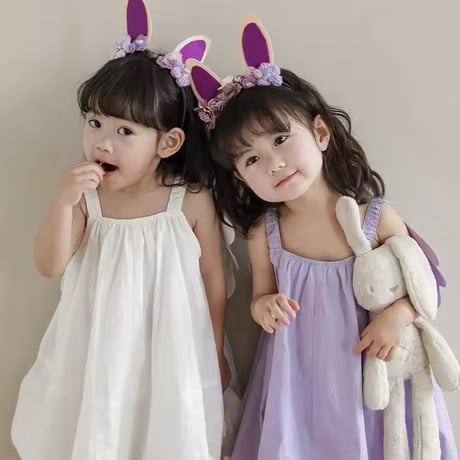 3color パステルバルーンリボンキャミワンピース(571)