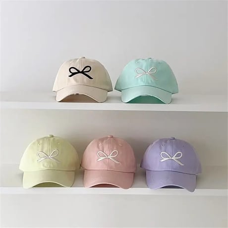即納◆7color リボンキャップ(583)