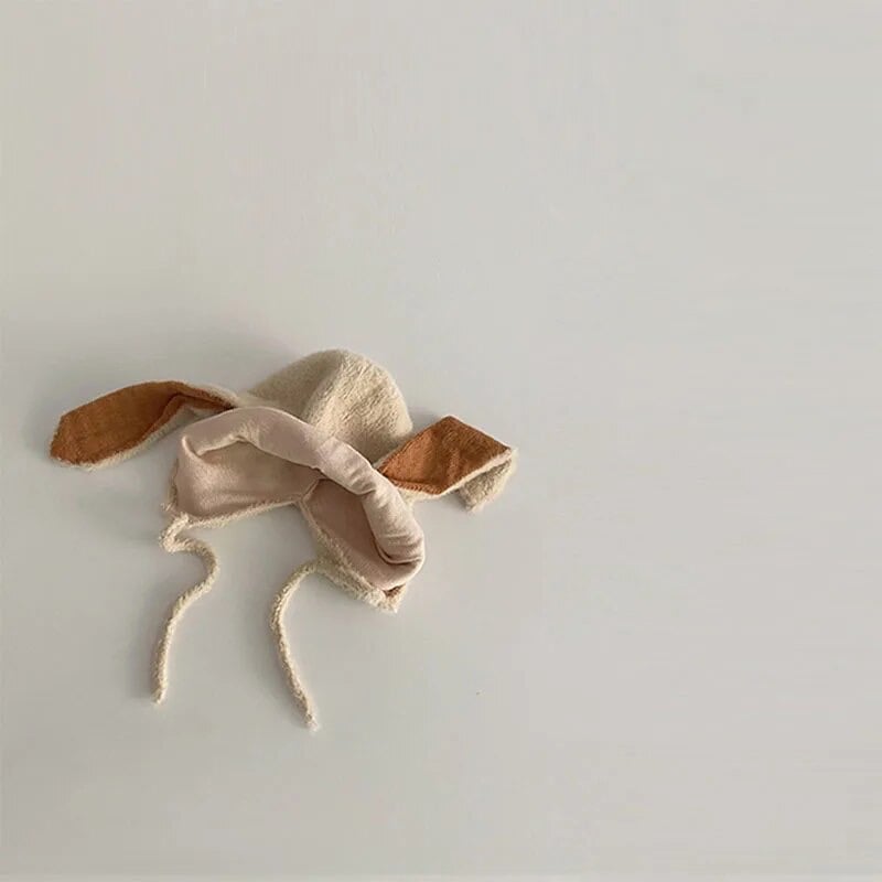 うさ耳ふんわりロング耳ボンネット(219) | こどもふく🧸mocokids