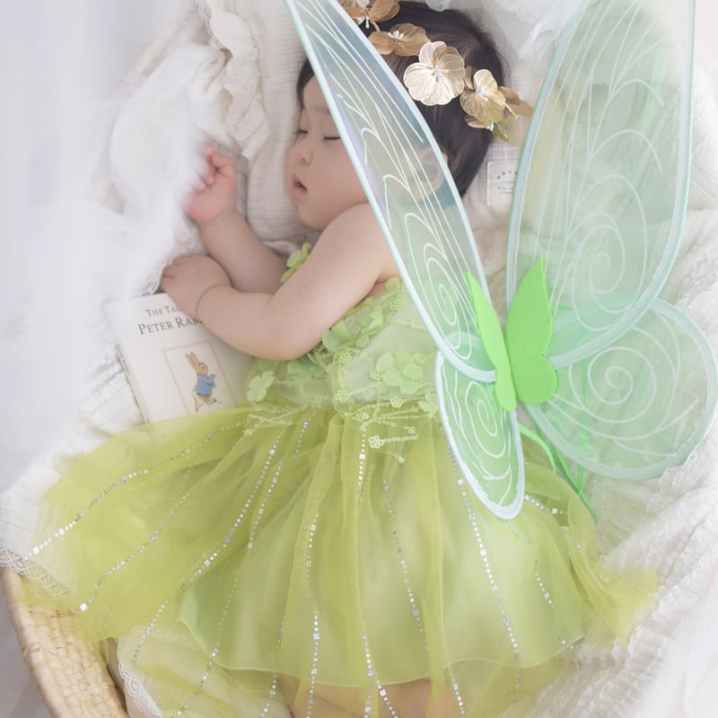 green fairy wingドレス(590) | こどもふく moco kids