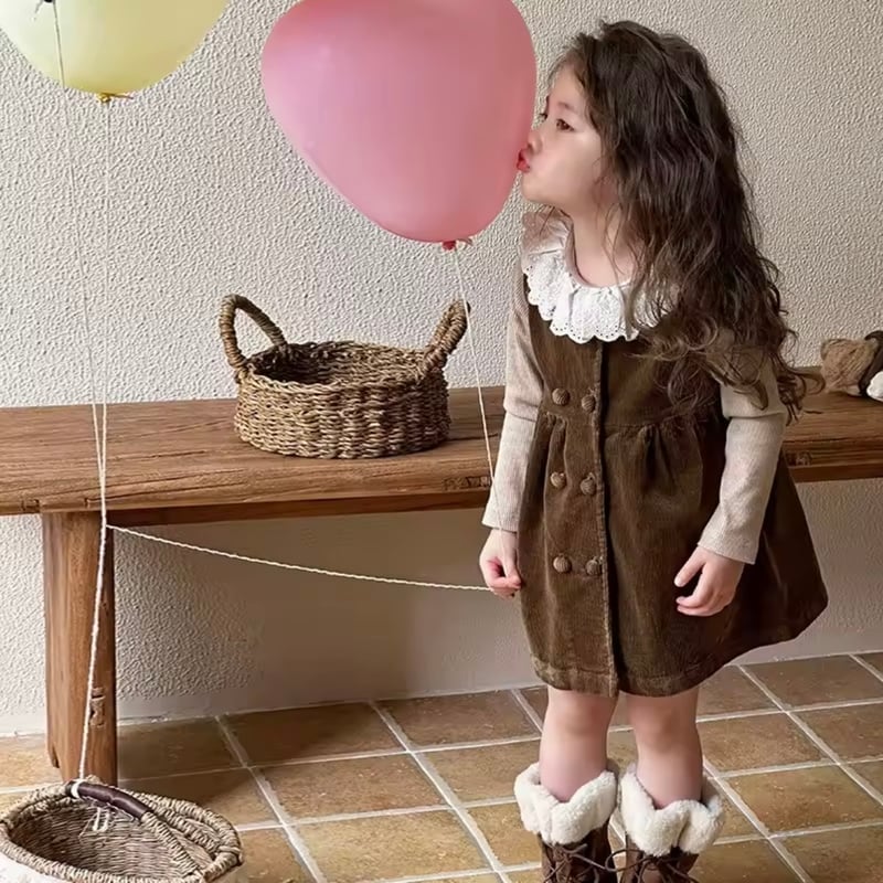 coffeeコーデュロイジャンパースカート(1683) | こどもふく🧸mocokids