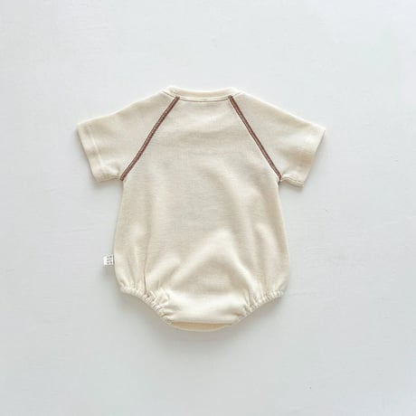 ワッフルくまwild and freeロンパース(3070)