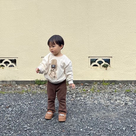家族リンクコーデbaby &kidsくまさんニット帽トレーナー(2340)