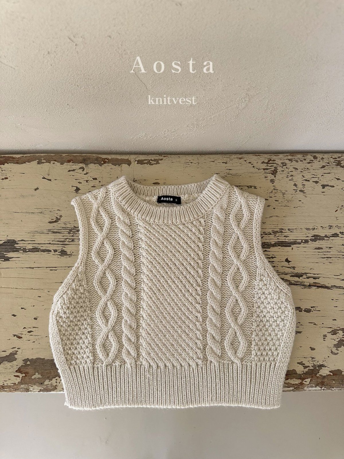 即納【Aosta】knit vest (a18） | こどもふく🧸mocokids