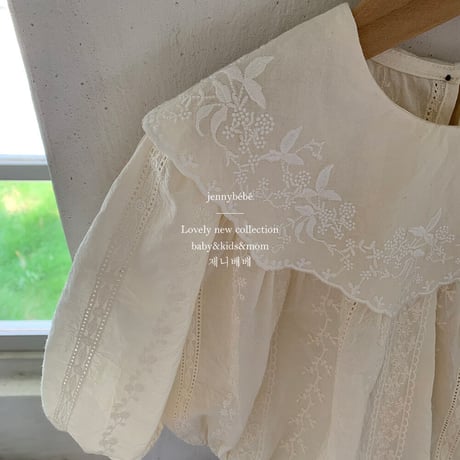 jennybebe 姉妹お揃いリコットコットンレースロンパースorワンピース(3250)