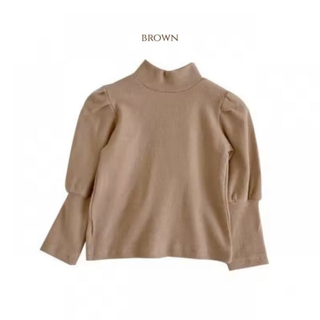 beige/brownバイカラーコーデュロイ刺繍ジャンパースカートorパフスリーブトップス(1360)