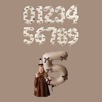 チョコレートカラーBIGナンバーバルーン(1695)