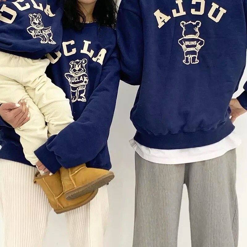 UCLA 親子3人お揃いで！トレーナー 即納◇baby&kids 家族お揃いUCLAスウェットロンパースorトレーナー