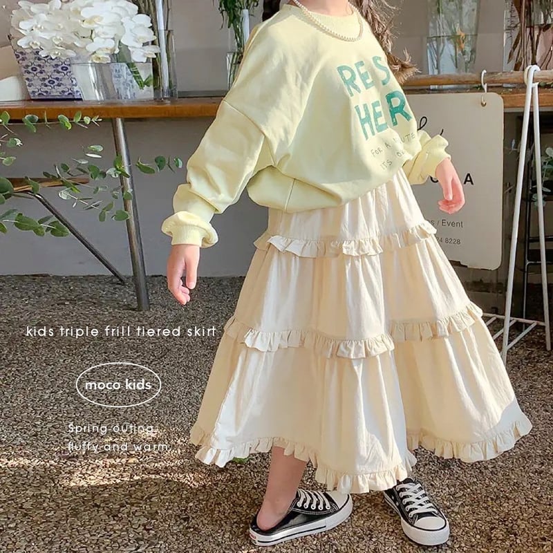 kids トリプルフリルティアードスカート(2707) | こどもふく kids トリプルフリルティアードスカート(2707) | こどもふく
