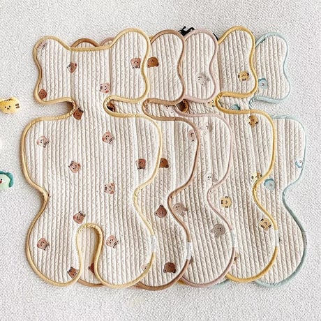 5color カラーライン刺繍ベビーカーシート(053)
