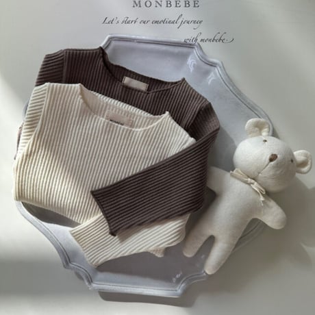即納【monbebe】2pac gift rompers (mo18)