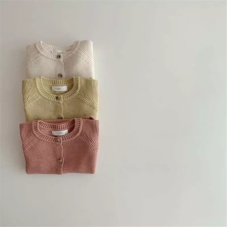 即納あり◆3color ラウンドネックニットカーディガン(1295)