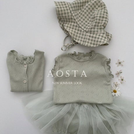 即納【Aosta】camellia T-shirt(2982)