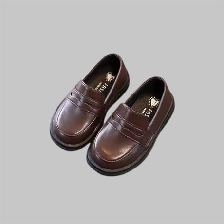 black/brown キッズベーシックパンプス(2154)