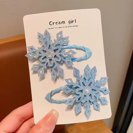 雪の結晶ヘアピン(767)
