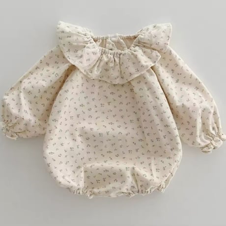 BIG or small frill collarロンパース(829)