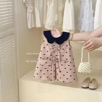 2color miniリボンAラインワンピース(2258)