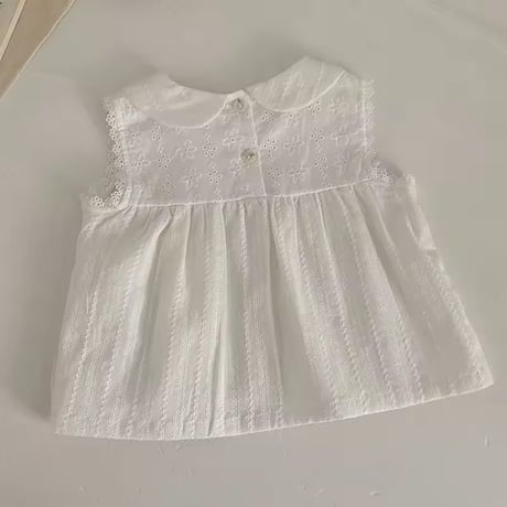 whiteアイレットノースリーブセットアップ(2280)