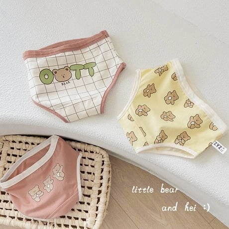 boy&girl 3pcs ゆるくまパンツセット(271)