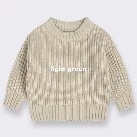 10color リブ編みニット(750)