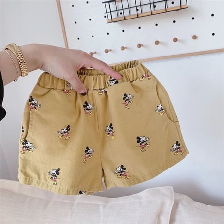 3color ミッキー柄ショートパンツ(1293)