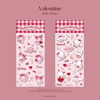 即納◆Valentineキャラクターズふっくらシール(1819)
