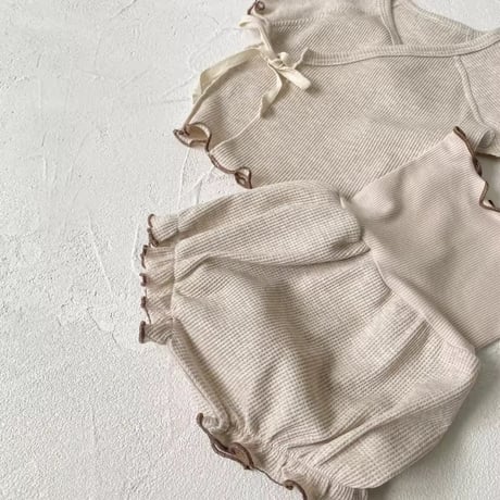 new bornワッフルセットアップ(1340)