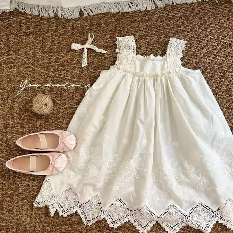 コットンレースノースリーブワンピース(1018) | こどもふく🧸mocokids