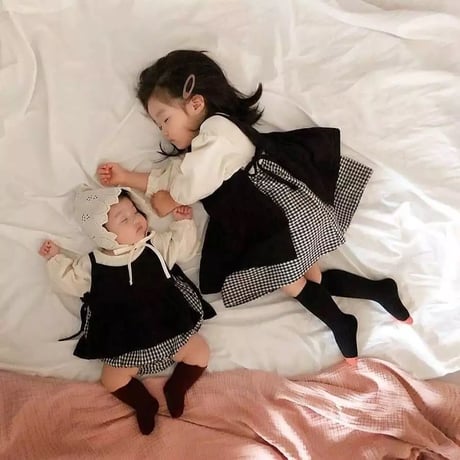 即納あり◆姉妹キャミ重ね着ロンパース or ワンピース(1215)