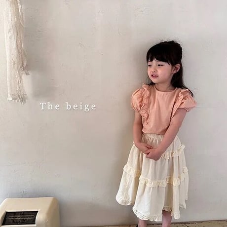 即納【The Beige】wings frill blouse(2764)