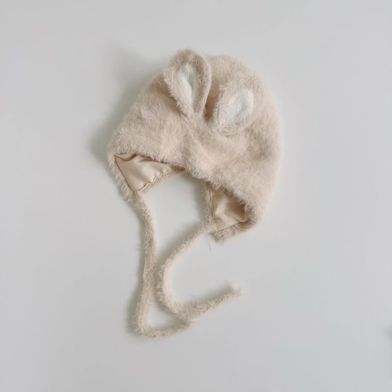 うさ耳ぴょんぴょんニットボンネット(502) | こどもふく moco kids