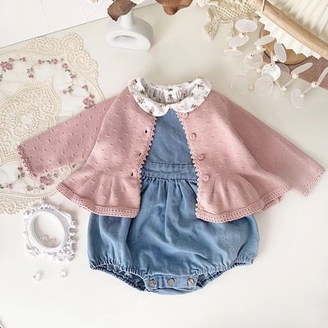 2color mini dot ペプラムニットガーデン(3240)
