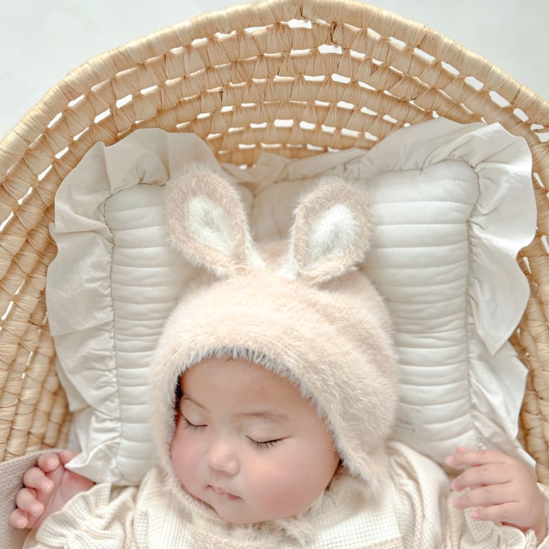 うさ耳ぴょんぴょんニットボンネット(502) | こどもふく moco kids うさ耳ぴょんぴょんニットボンネット(502) | こどもふく moco kids