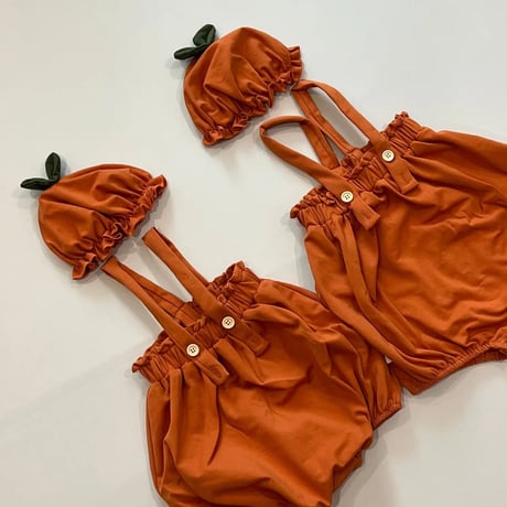 Halloweenパンプキンロンパース(3180)