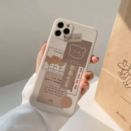 レトロチョコレートくまiPhoneケース(1625)