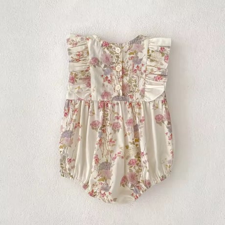 姉妹お揃いピンクパステルロンパースorワンピース(1606)
