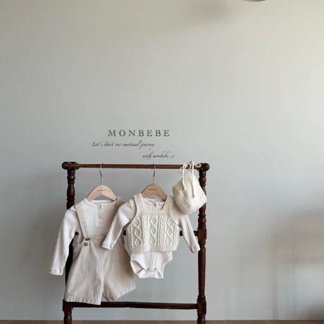 即納【monbebe】spring salopette (mo38)