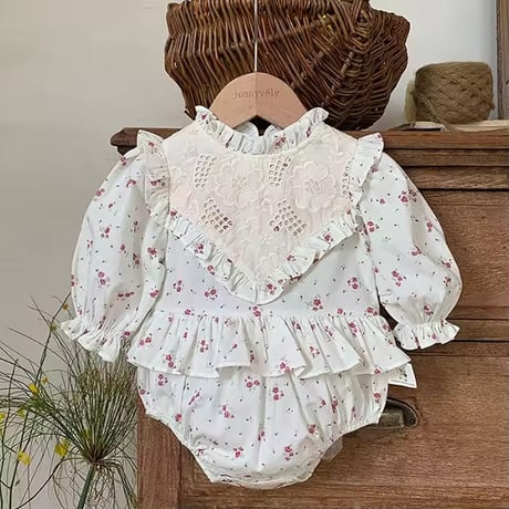 【正規品】marlow and mae ホワイト 長袖ロンパース Marlow and Mae] ジアロンパース | baby_baby_baby_select