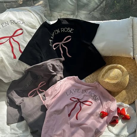 kids 4color リボンオーバーtシャツ(4132)