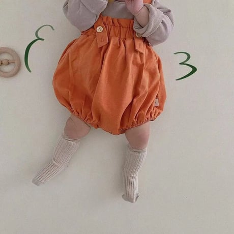 Halloweenパンプキンロンパース(3180)