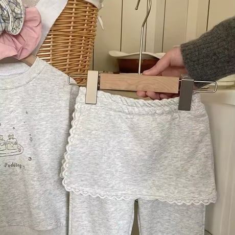 kids cute puddingグレースウェットセットアップ(1020)