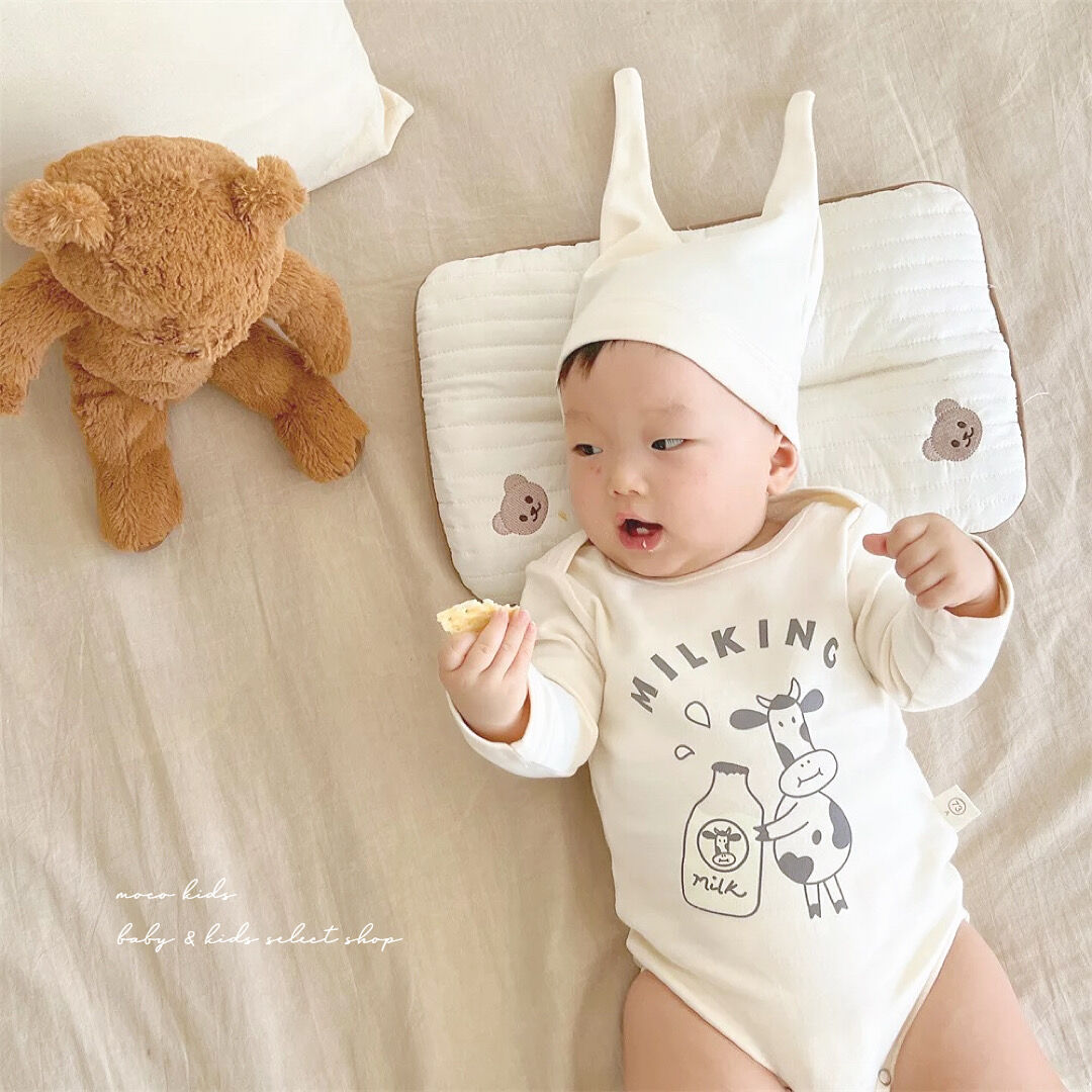 ロング耳帽子MILKINGロンパース(2270) | こどもふく moco kids