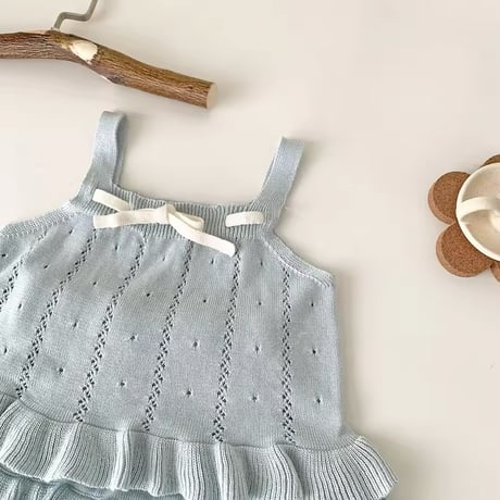 momo pastel blue×purple アイレットキャミニットセットアップ(1096)