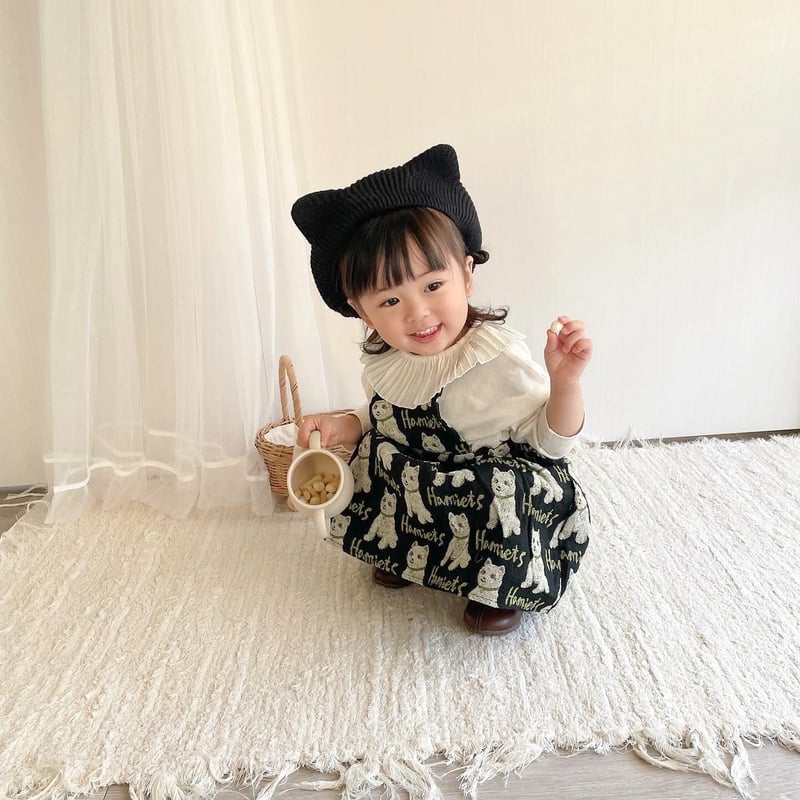 2color ヴィンテージくまねこジャンパースカート(1935) | こどもふく